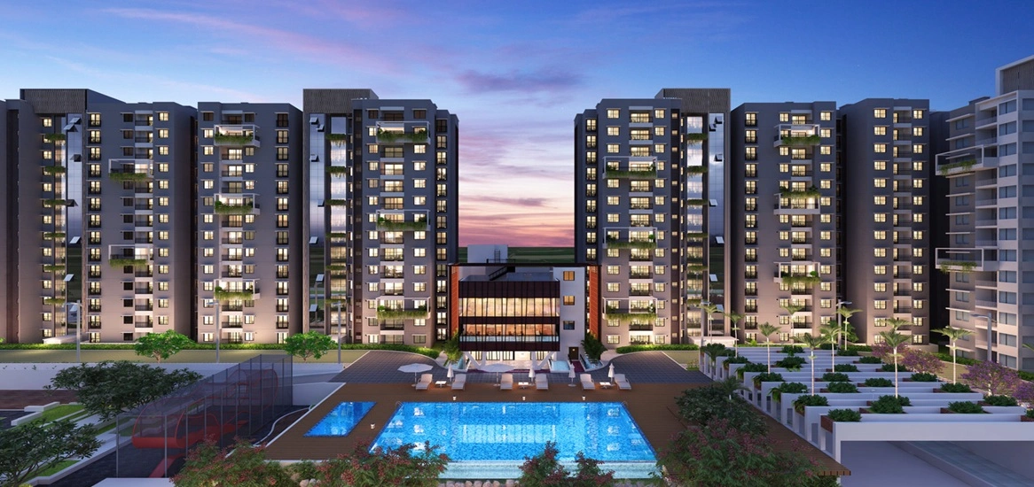 Puravankara Codename Futura Swimming Pool View